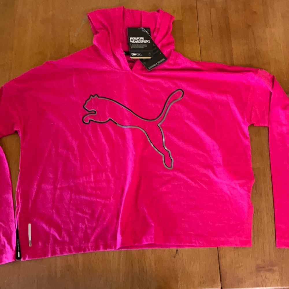 NWT Puma long sleeve crop training top Small